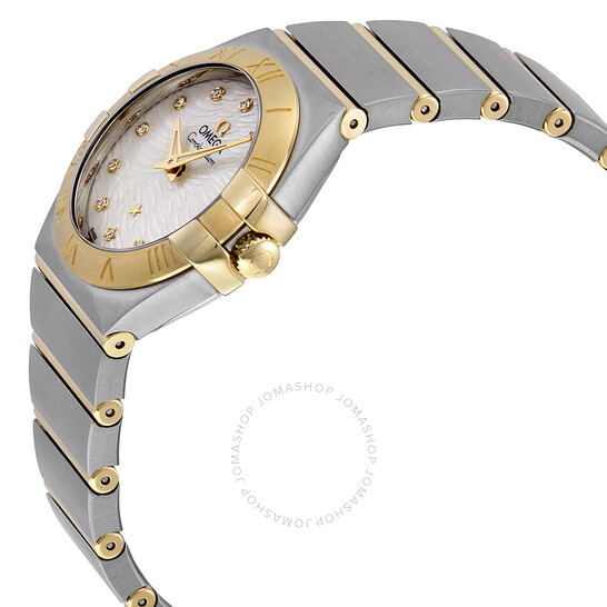 Omega Constellation Mother of Pearl Dial Stainless Steel and 18kt Yellow Gold Watch 123.20.27.60.55.008