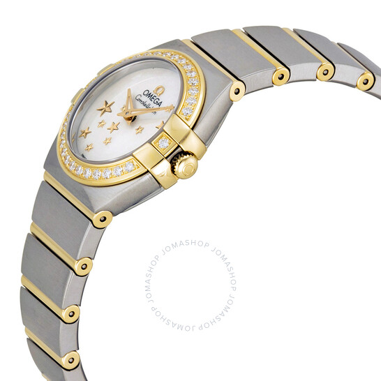 Omega Constellation Mother of Pearl Dial Steel and Yellow Gold Ladies Watch 12325246005001