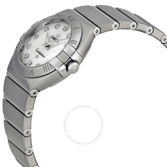 Omega Constellation Mother of Pearl Diamond Dial Ladies Watch 123.10.27.60.55.001