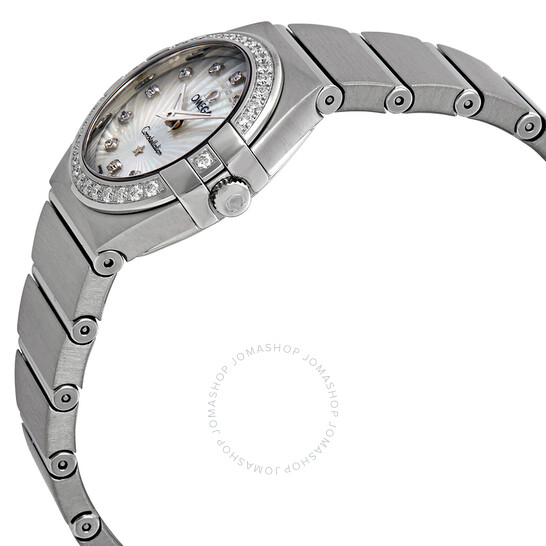 Omega Constellation Mother of Pearl Diamond Dial Ladies Watch 123.15.24.60.55.002