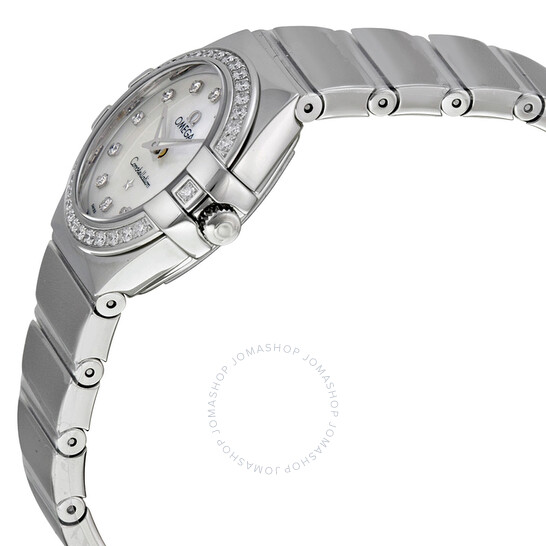 Omega Constellation Mother of Pearl Diamond Dial Ladies Watch 123.15.24.60.55.003