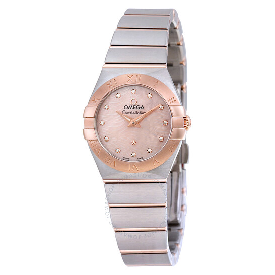 Omega Constellation Mother of Pearl Diamond Dial Ladies Watch 12320246057003