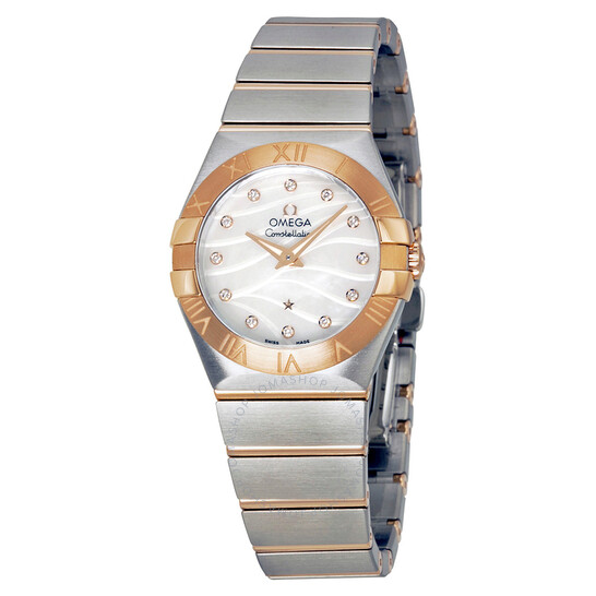 Omega Constellation Mother of Pearl Diamond Dial Ladies Watch 123.20.27.60.55.006