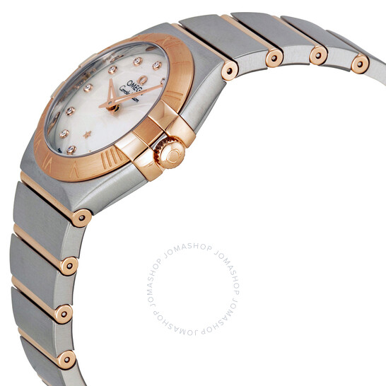 Omega Constellation Mother of Pearl Diamond Dial Ladies Watch 123.20.27.60.55.006