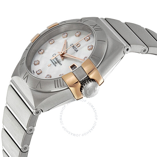 Omega Constellation Mother of Pearl Diamond Dial Ladies Watch 12320312055003