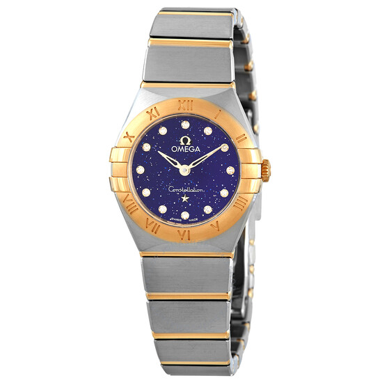 Omega Constellation Quartz Diamond Blue Dial Ladies Watch 131.20.25.60.53.001