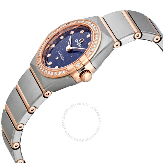 Omega Constellation Quartz Diamond Blue Dial Ladies Watch 131.25.25.60.53.002