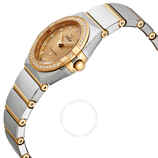 Omega Constellation Quartz Diamond Champagne Dial Ladies Watch 131.25.25.60.58.001