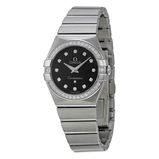 Omega Constellation Quartz Diamond Ladies Watch 123.15.27.60.51.001