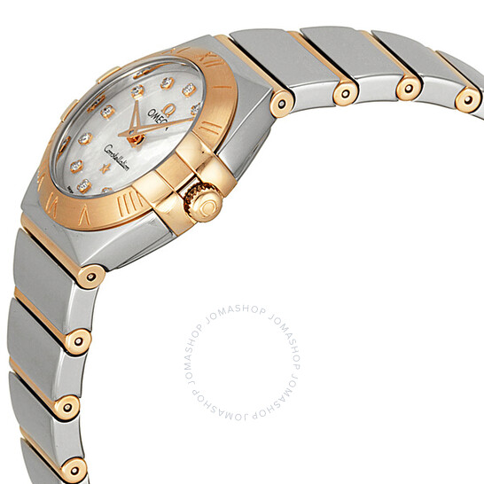 Omega Constellation Rose Gold Mother of Pearl Diamond Ladies Watch 123.20.24.60.55.003