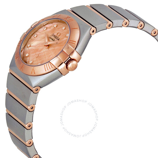 Omega Constellation Rose Gold Mother of Pearl Diamond Ladies Watch 12320276057002