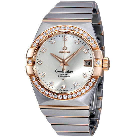 Omega Constellation Silver Dial Diamond Men’s Watch 123.25.38.21.52.001