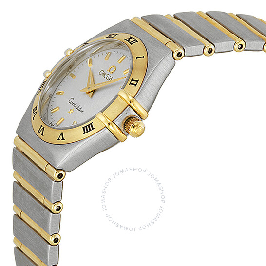 Omega Constellation Silver Dial Stainless Steel and Yellow Gold Ladies Watch 1272.30