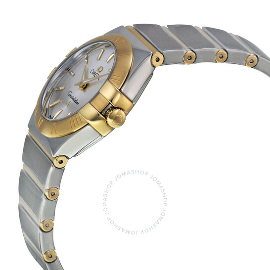 Omega Constellation Silver Dial Yellow Gold Ladies Watch 12320276002004