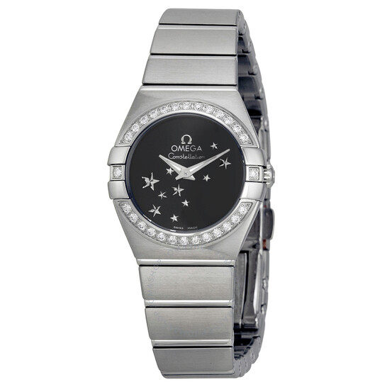 Omega Constellation Silver Diamond Dial Stainless Steel Men’s Watch 123.10.35.20.52.002