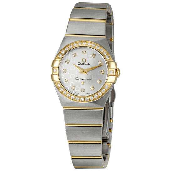 Omega Constellation White Mother of Pearl Dial Stainless Steel Ladies Watch 123.15.24.60.55.006