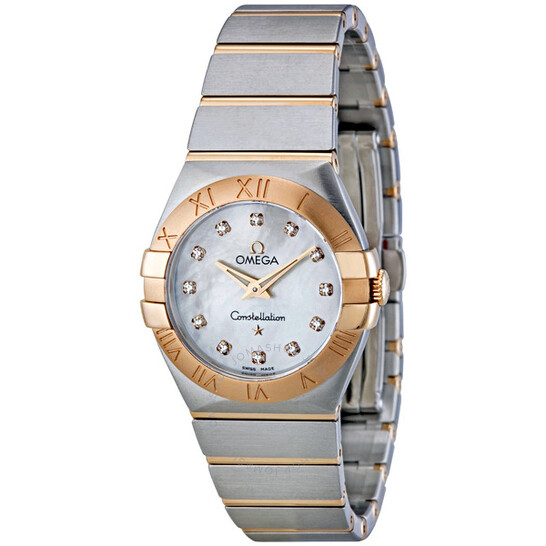 Omega Constellation White Mother of Pearl Dial Ladies Watch 123.20.27.60.55.001