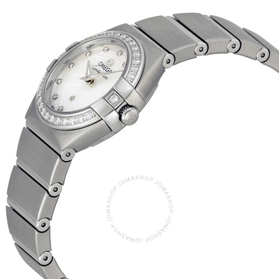 Omega Constellation White Mother of Pearl Dial Stainless Steel Ladies Watch 123.15.24.60.55.006