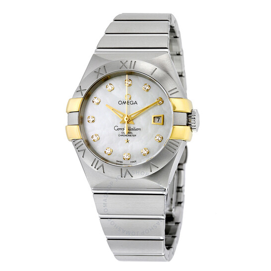 Omega Constellation White Mother of Pearl Steel Ladies Watch 123.20.31.20.55.002