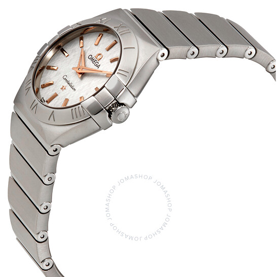 Omega Constellation White Opaline-Silvery Dial Ladies Watch 123.10.27.60.02.004