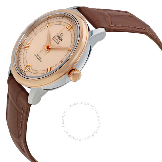 Omega De Ville Automatic Beige Dial Ladies Watch 424.23.33.20.09.001