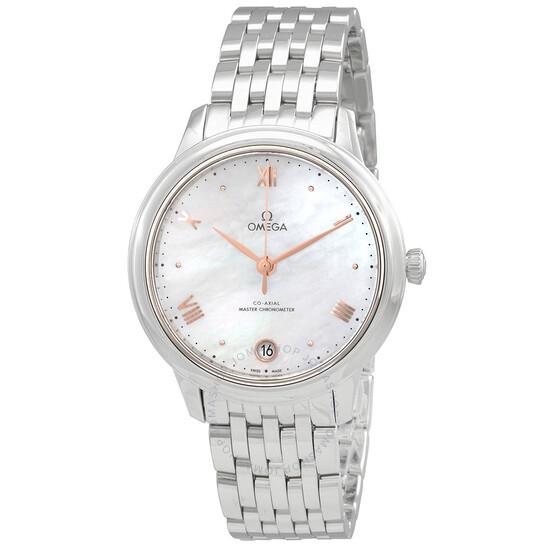 Omega De Ville Automatic Chronometer White Dial Ladies Watch 434.10.34.20.05.001