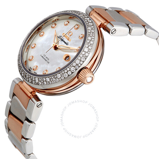 Omega De Ville Automatic Mother of Pearl Dial Ladies Watch 425.25.34.20.55.004