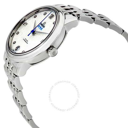 Omega De Ville Automatic White Dial Ladies Watch 424.10.33.20.55.004