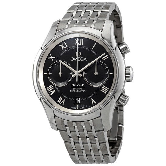 Omega De Ville Co-Axial Chronograph Automatic Chronometer Black Dial Men’s Watch 431.10.42.51.01.001