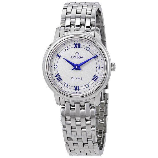 Omega De Ville Diamond Grey Dial Ladies Watch 424.10.27.60.56.002