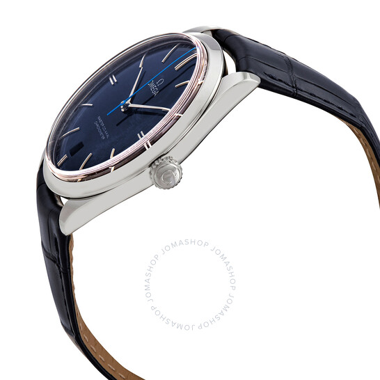 Omega De Ville Hand Wind Chronometer Blue Dial Men’s Watch 432.13.40.21.03.001