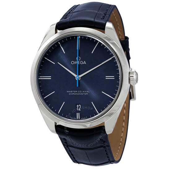 Omega De Ville Hand Wind Chronometer Blue Dial Men’s Watch 432.13.40.21.03.001