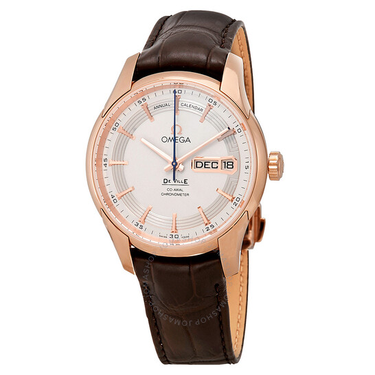 Omega De Ville Hour Vision 18kt Rose Gold Automatic Chronometer Silver Dial Men’s Watch 431.63.41.22.02.001