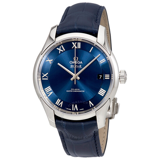 Omega De Ville Hour Vision Automatic Chronometer Blue Dial Men’s Watch 433.13.41.21.03.001