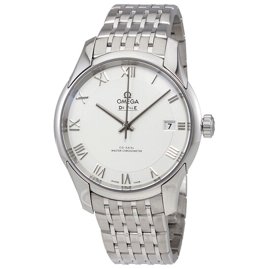 Omega De Ville Hour Vision White Dial Stainless Steel Men’s Automatic Watch 43310412102001