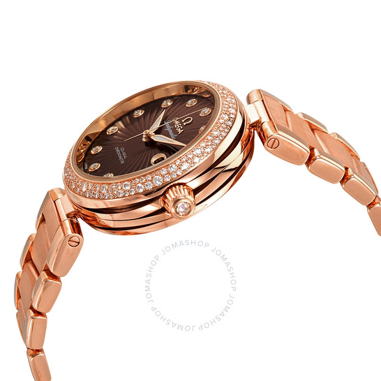 Omega De Ville Ladymatic 18kt Rose Gold Automatic Ladies Watch 425.65.34.20.63.001