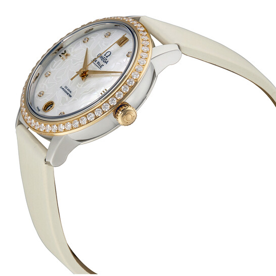 Omega De Ville Mother Of Pearl Butterfly Dial Ladies Watch 424.27.33.20.55.002