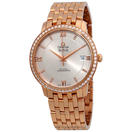 Omega De Ville Prestige 18 Carat Rose Gold Automatic Ladies Watch 424.55.37.20.52.001