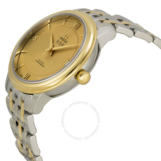 Omega De Ville Prestige Automatic Champagne Dial Stainless Steel and Gold Men’s Watch 42420332008001