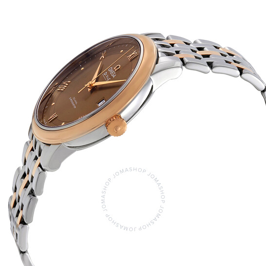 Omega De Ville Prestige Automatic Chronometer Brown Dial Two-Tone Men’s Watch 424.20.40.20.13.001