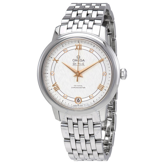 Omega De Ville Prestige Automatic Silver Dial Ladies Watch 424.10.33.20.52.001