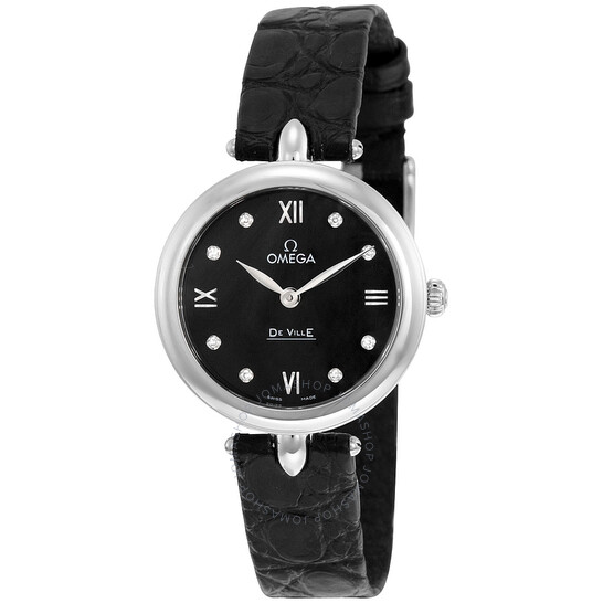 Omega De Ville Prestige Black Dial Ladies Watch 424.13.27.60.51.001