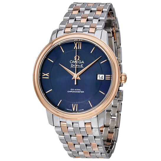 Omega De Ville Prestige Blue Dial Ladies Watch 424.20.37.20.03.002