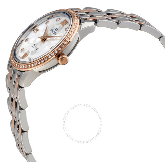 Omega De Ville Prestige Butterfly Silver Diamond Dial Ladies Watch 424.25.27.60.52.001