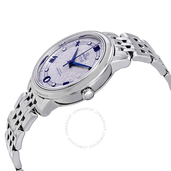 Omega De Ville Prestige Co-Axial Automatic Diamond Grey Dial Ladies Watch 424.10.33.20.56.002