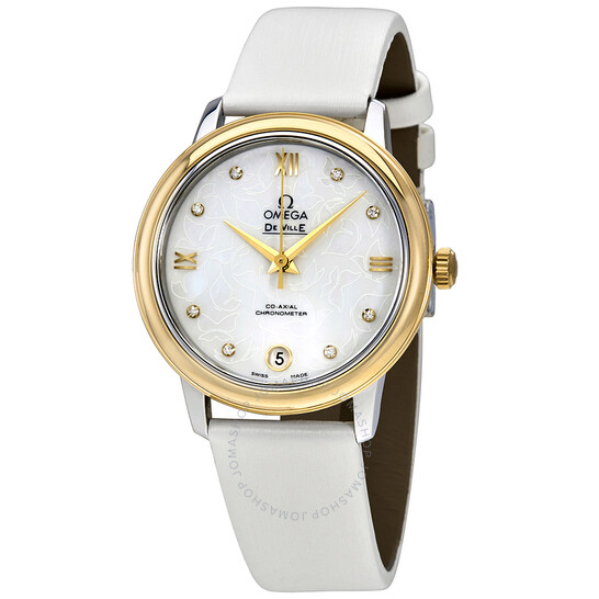 Omega De Ville Prestige Mother of Pearl Butterfly Dial Ladies Watch 424.22.33.20.55.002