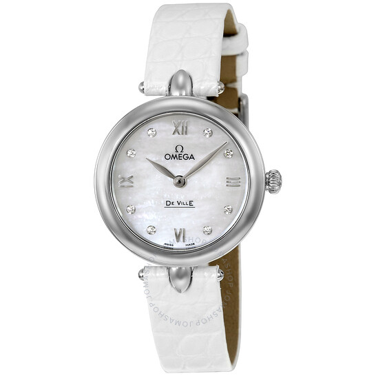 Omega De Ville Prestige Mother of Pearl Dial Ladies Watch 424.13.27.60.55.001