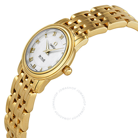 Omega De Ville Prestige Mother of Pearl Yellow Gold Ladies Watch 4170.71