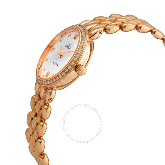 Omega De Ville Prestige Quartz Diamond Ladies Watch 424.55.27.60.55.004