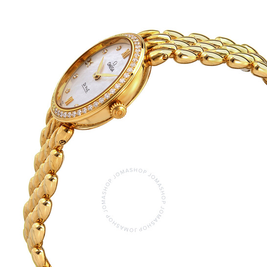 Omega De Ville Prestige Quartz Diamond Ladies Watch 424.55.27.60.55.006